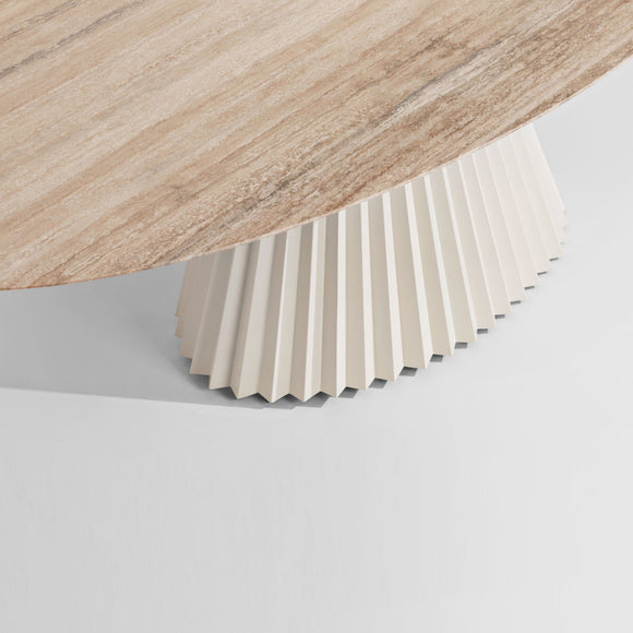 Plisse Elliptical Dining Table