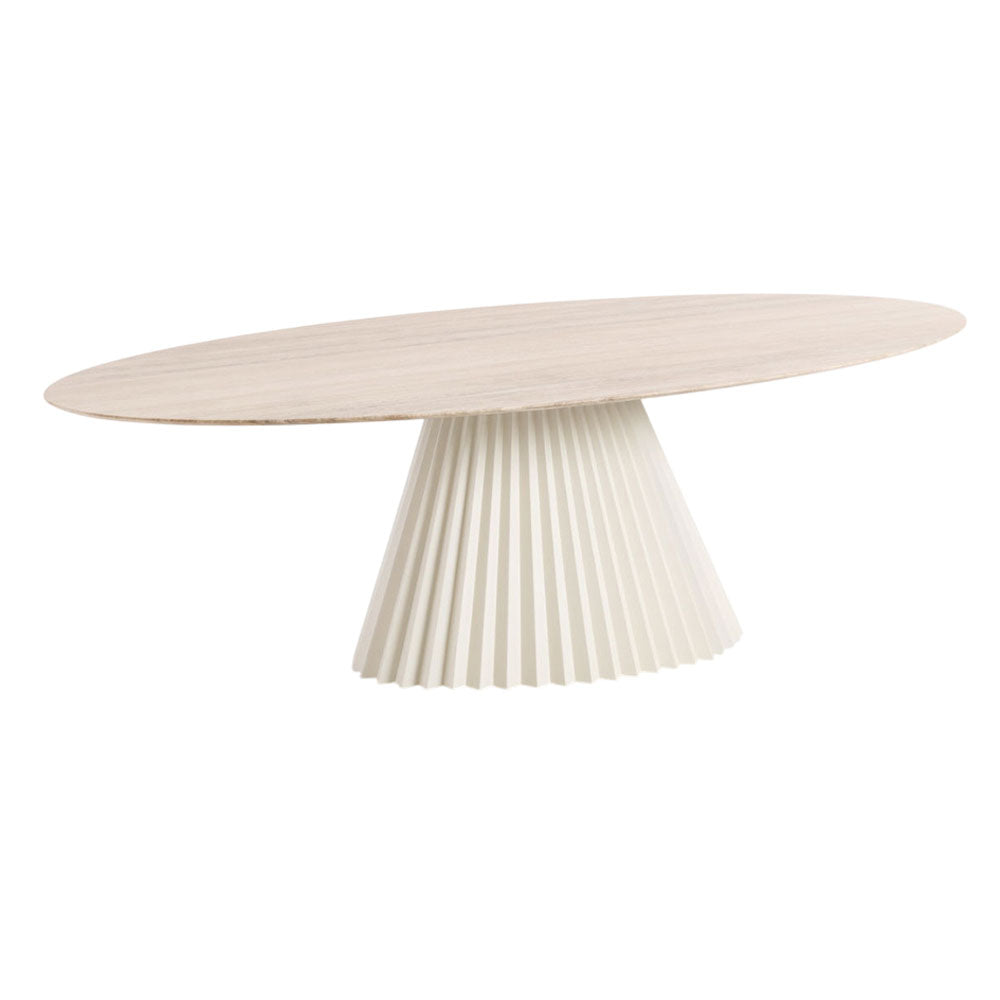 Plisse Elliptical Dining Table
