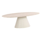 Plisse Elliptical Dining Table