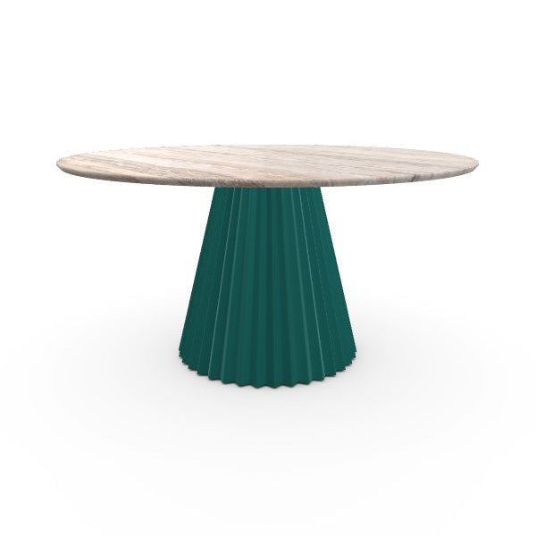 Plisse Round Dining Table