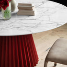 Plisse Round Dining Table