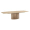 Sesamo Dining Table  option I61 Veneered Wood Painted Desert / I61 Veneered Wood Painted Desert / Large: 86.6 in width