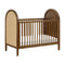 Bondi 3-in-1 Convertible Crib with Toddler Bed Conversion Kit  option Natural Walnut with Natural Cane
