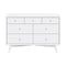 Palma 7-Drawer Double Dresser  option White