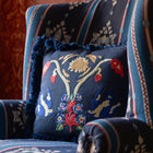 A Swallow's Horizon Embroidered Pillow