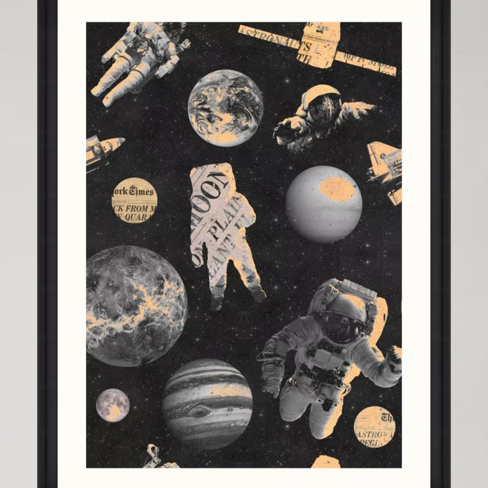 Astronauts Framed Art