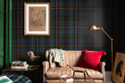 Equestrian Plaid Wallpaper