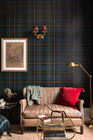 Equestrian Plaid Wallpaper