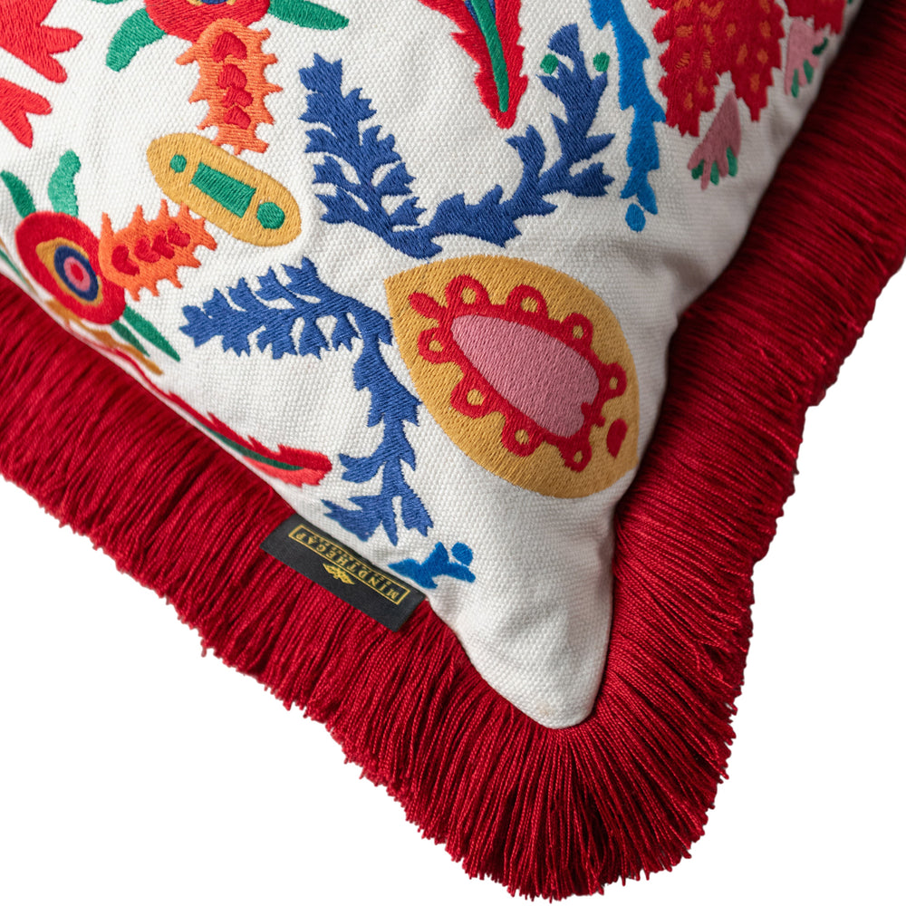 Eufloria Embroidered Pillow