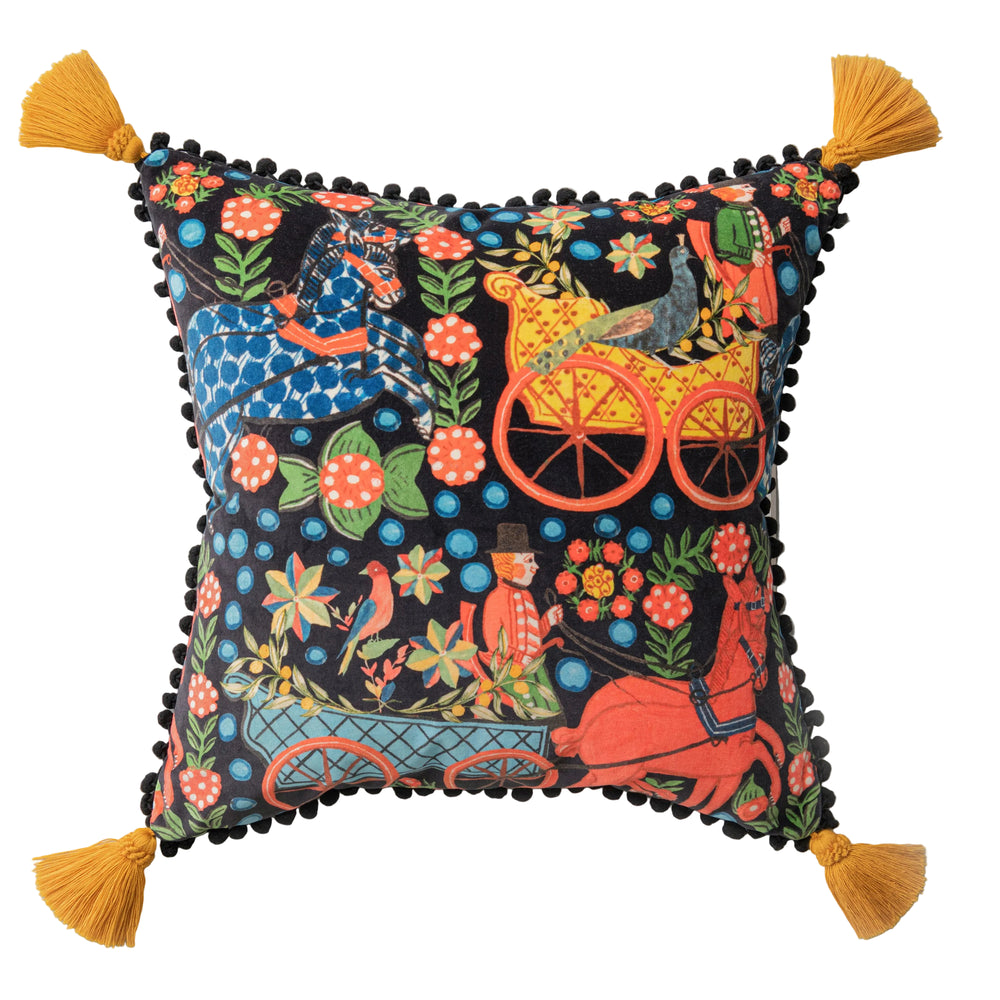Fasnacht Anthracite Pillow