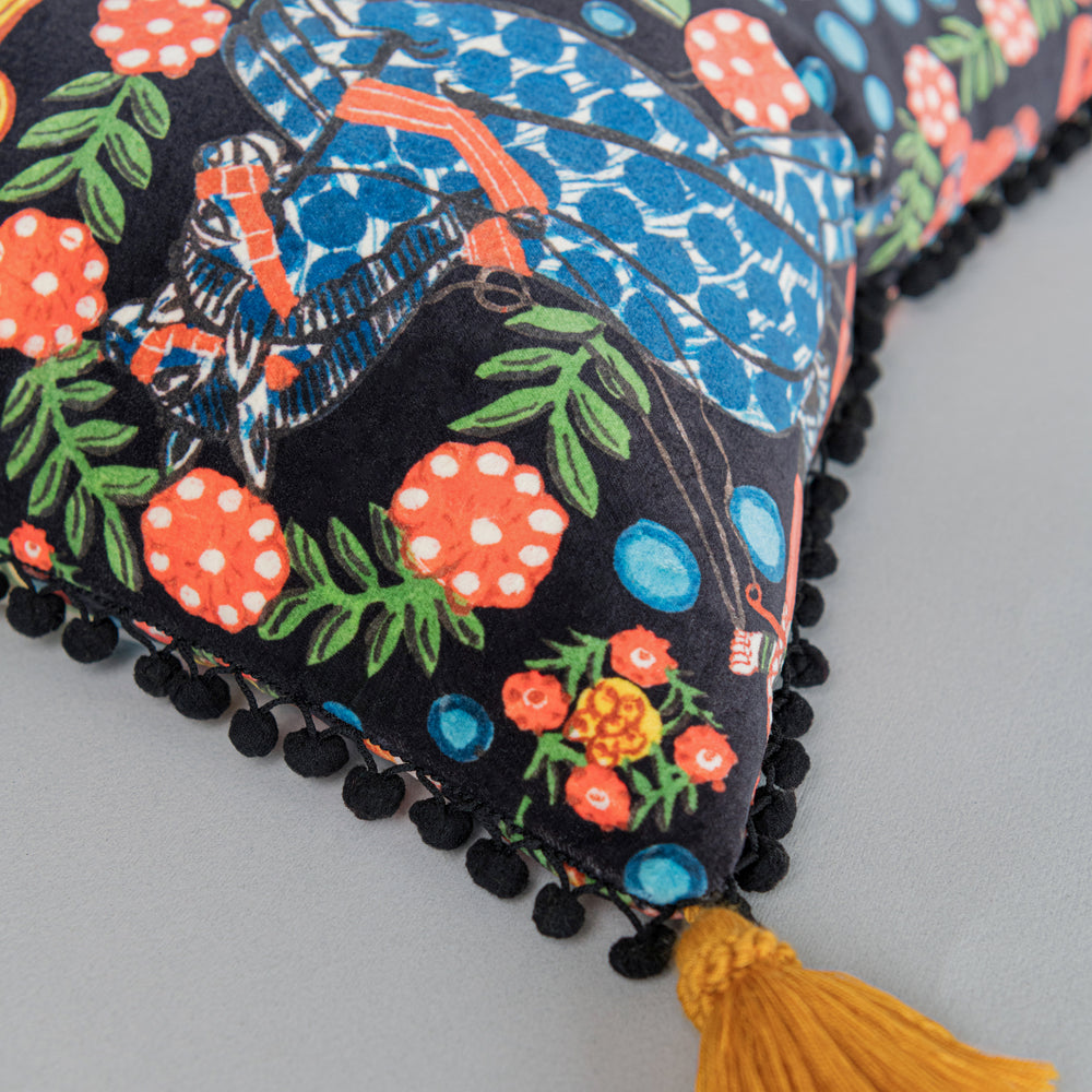 Fasnacht Anthracite Pillow