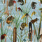 Fishing Flies Wallpaper Sample Swatch  option Aquamarine Sample
