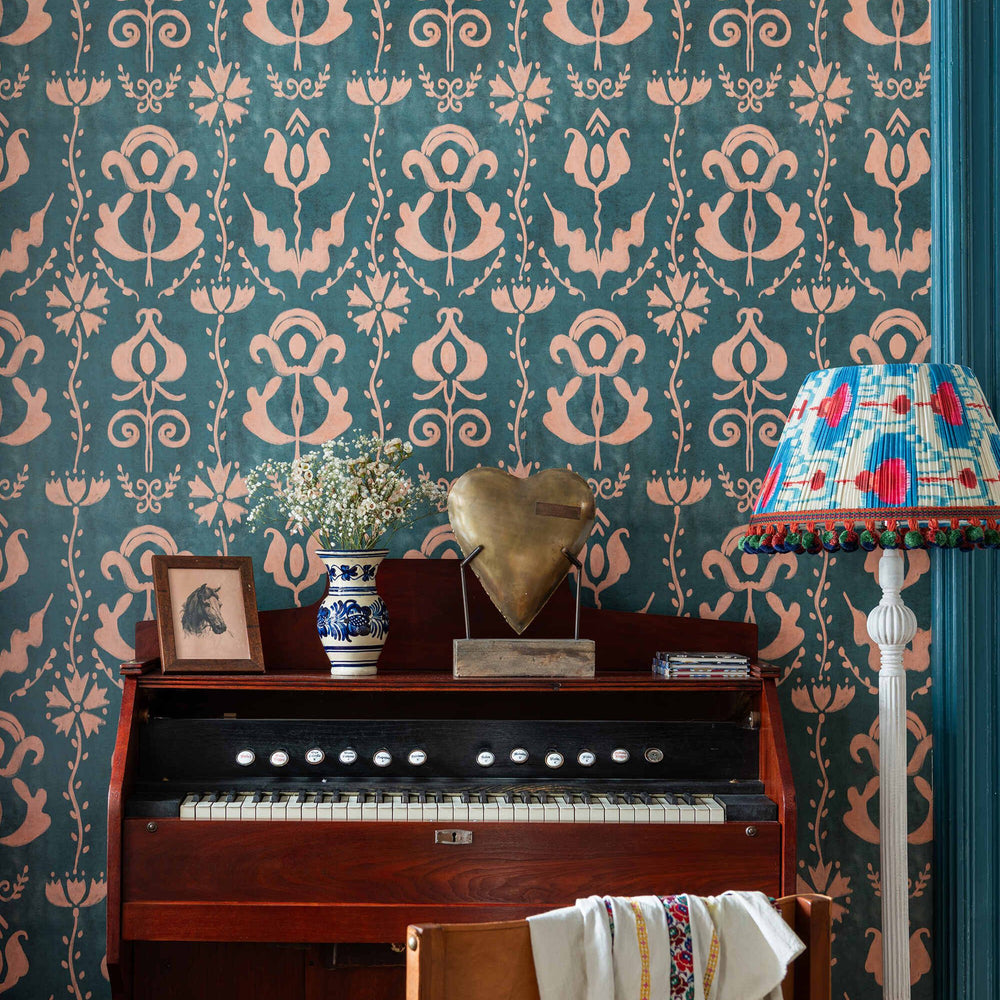 Grandma's Stencil Wallpaper