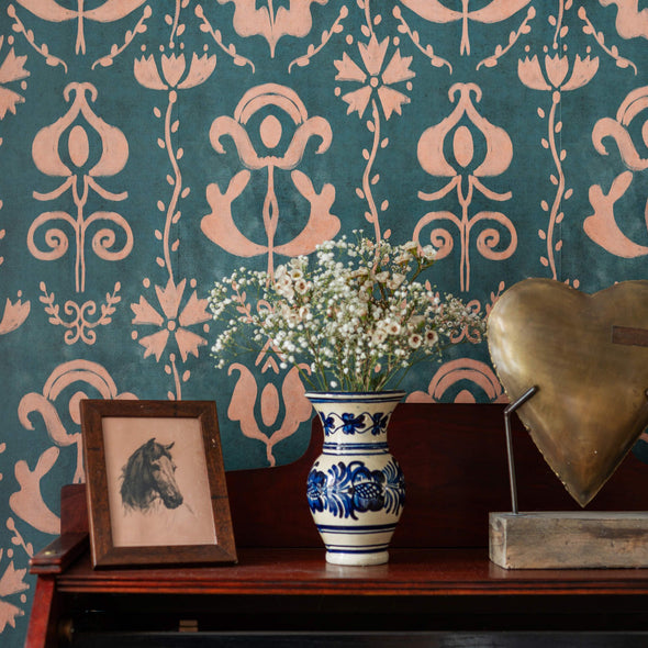 Grandma's Stencil Wallpaper
