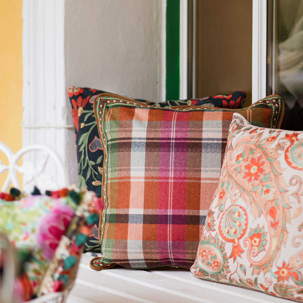 Kerschdorf Plaid Carrot Pillow