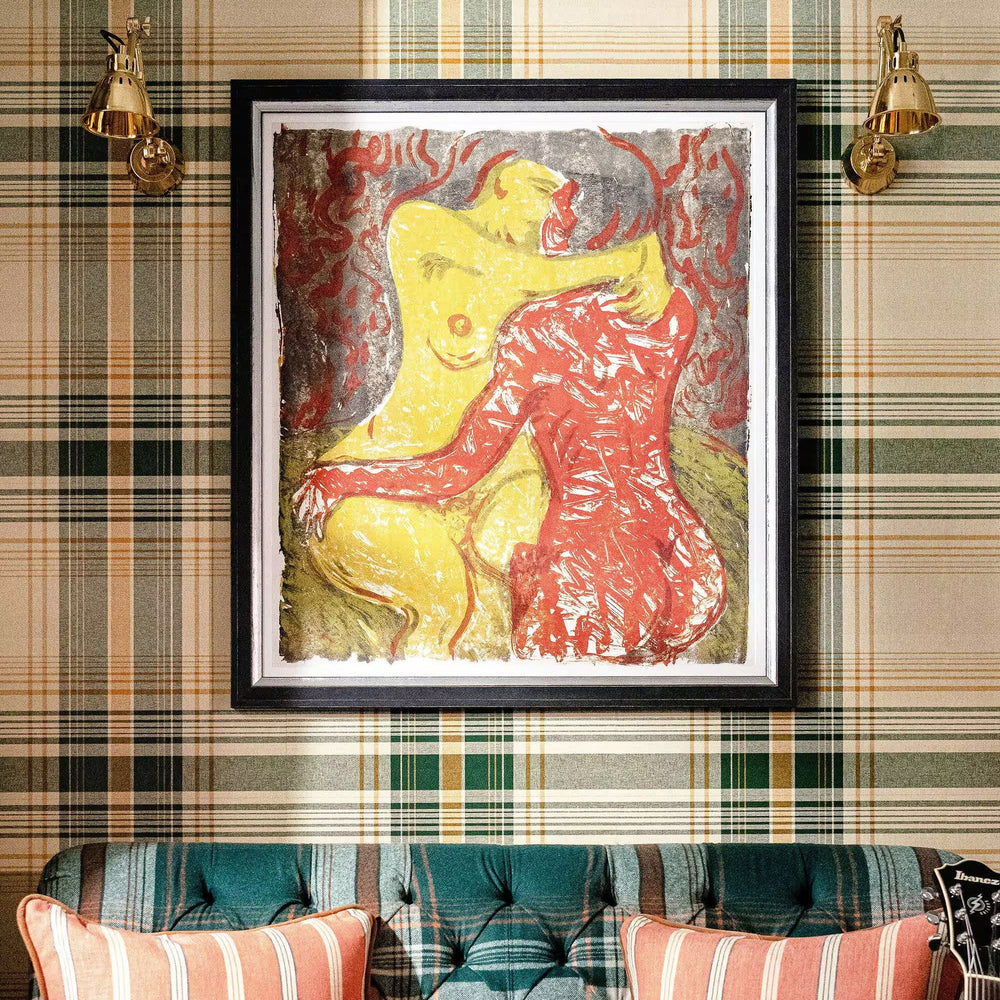 Love Scene by Ludwig Kirchner Framed Art