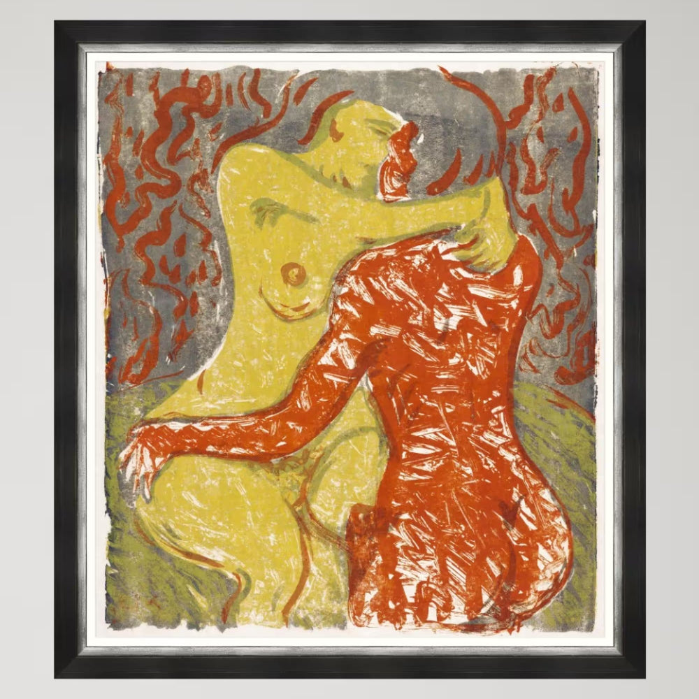 Love Scene by Ludwig Kirchner Framed Art
