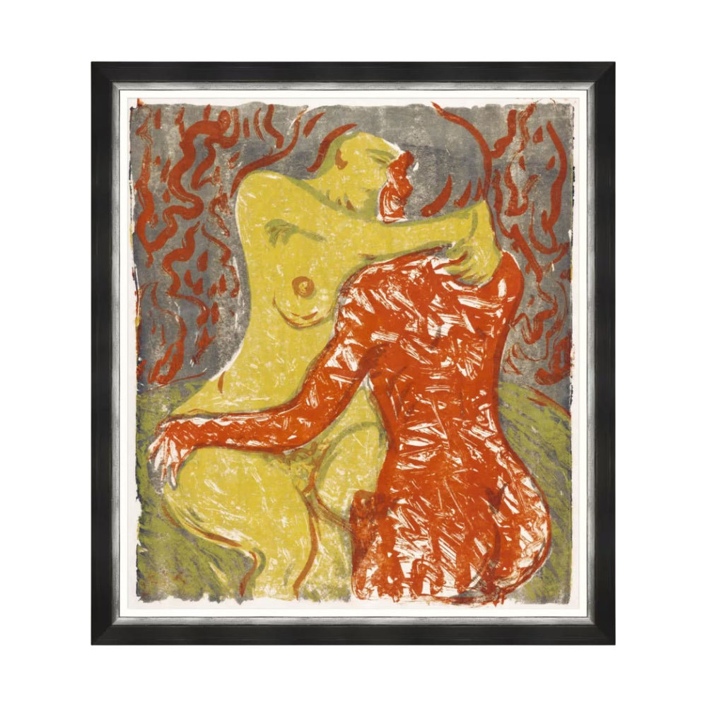 Love Scene by Ludwig Kirchner Framed Art