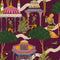 Maghreb Wallpaper Sample Swatch  option Mauve Sample