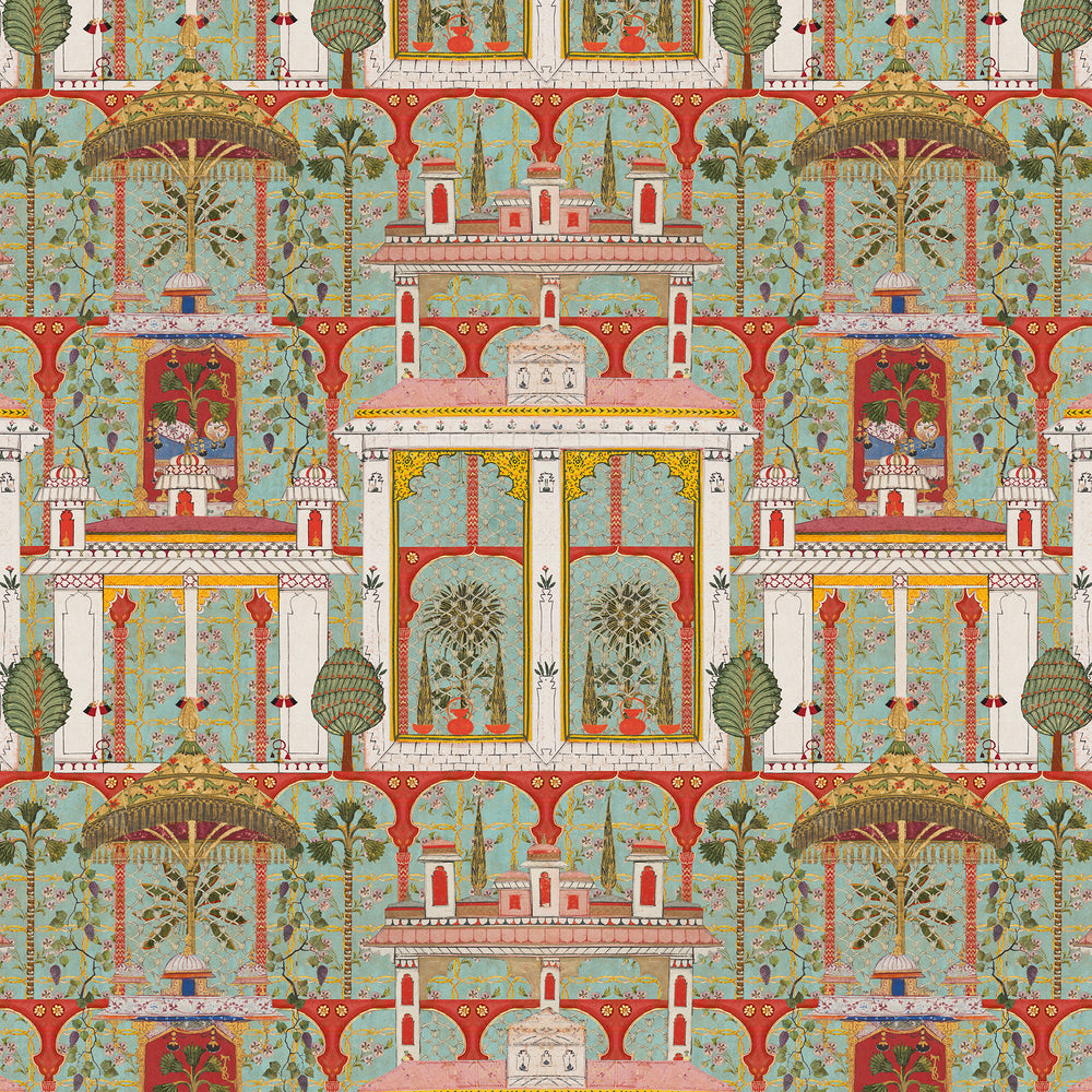 Majorelle Garden Agate Wallpaper Sample Swatch
