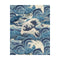 Sea Waves Wallpaper Sample Swatch  option Light Blue Sample