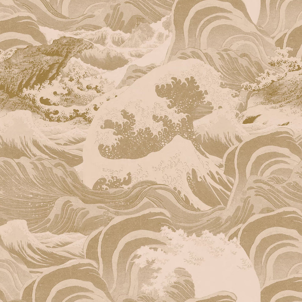 Sea Waves Wallpaper Sample Swatch
