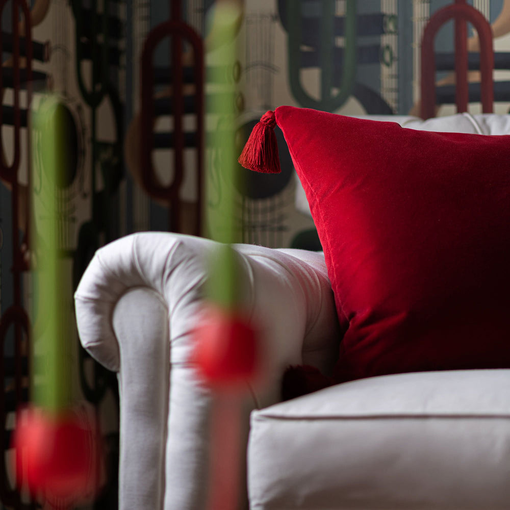 Sunrise Ruby Throw Pillow