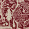 The Enchanted Woodland Wallpaper Sample Swatch  option Overcast Red Sample