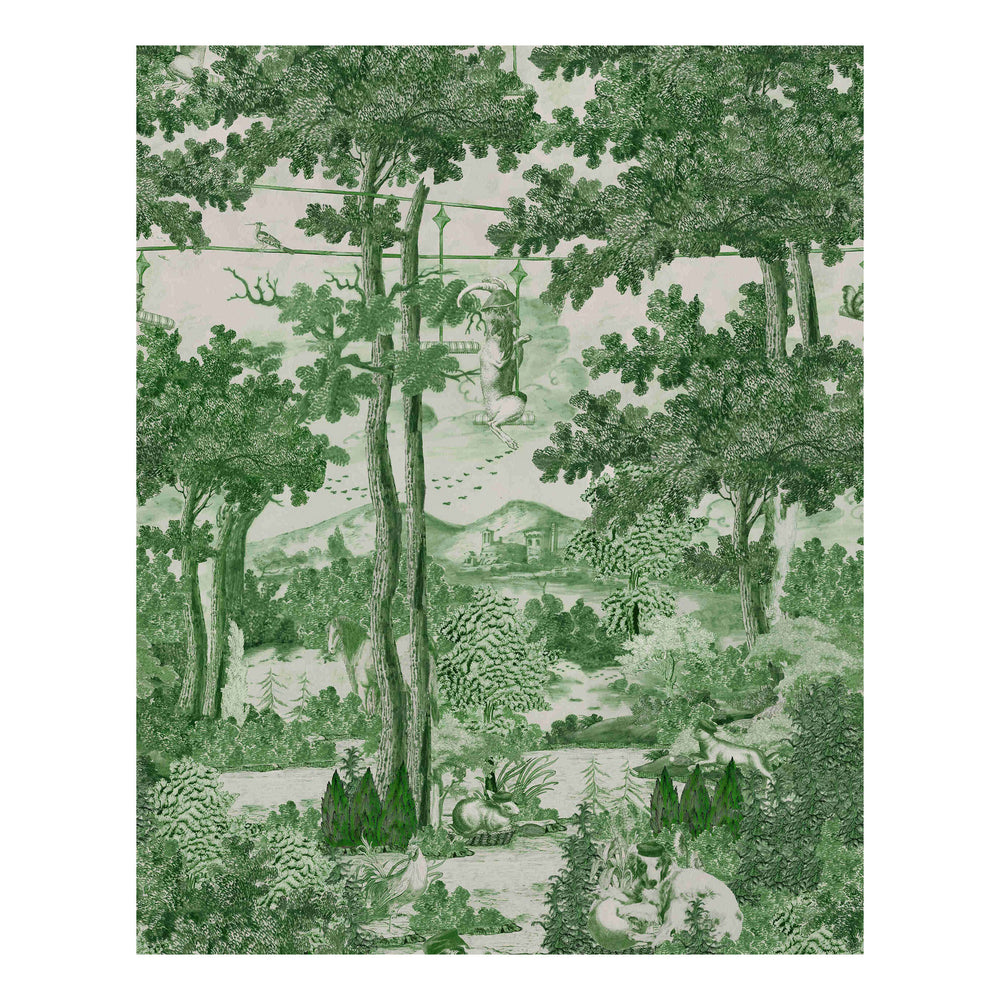 Toile Du Carpathians Wallpaper Sample Swatch
