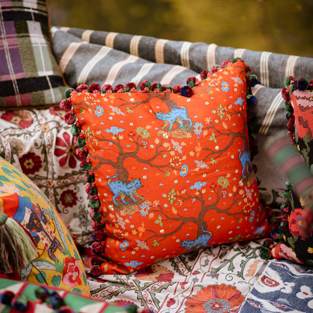 Tree of Life Coral Pillow