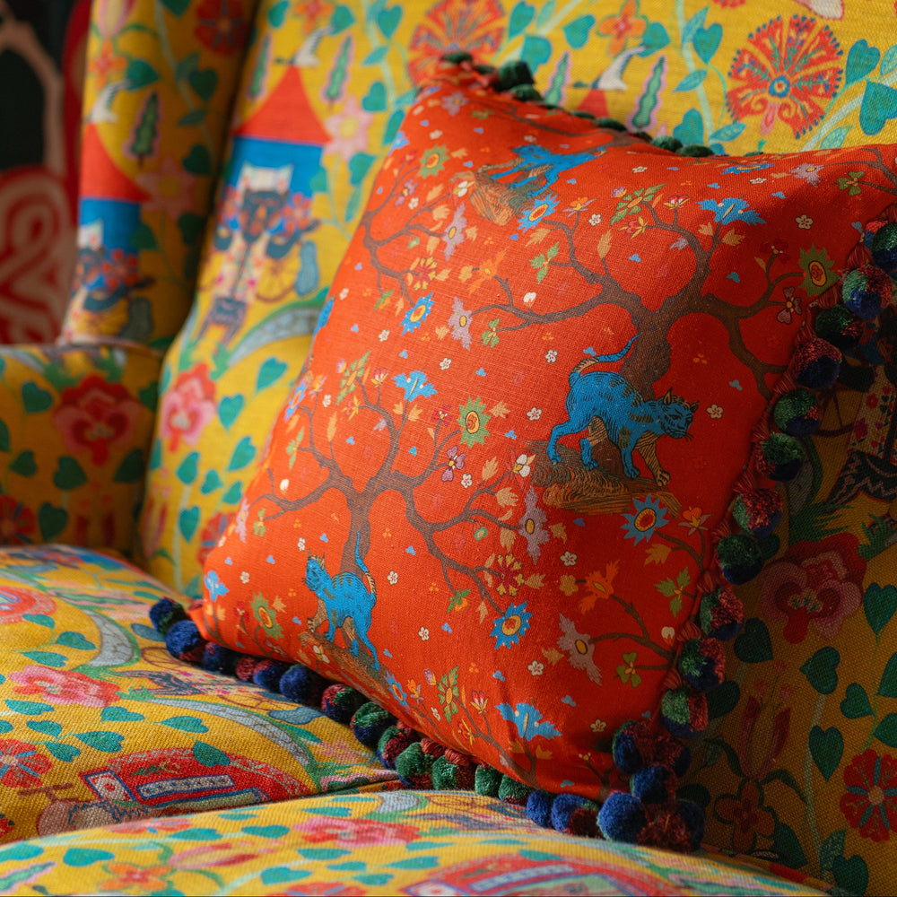 Tree of Life Coral Pillow