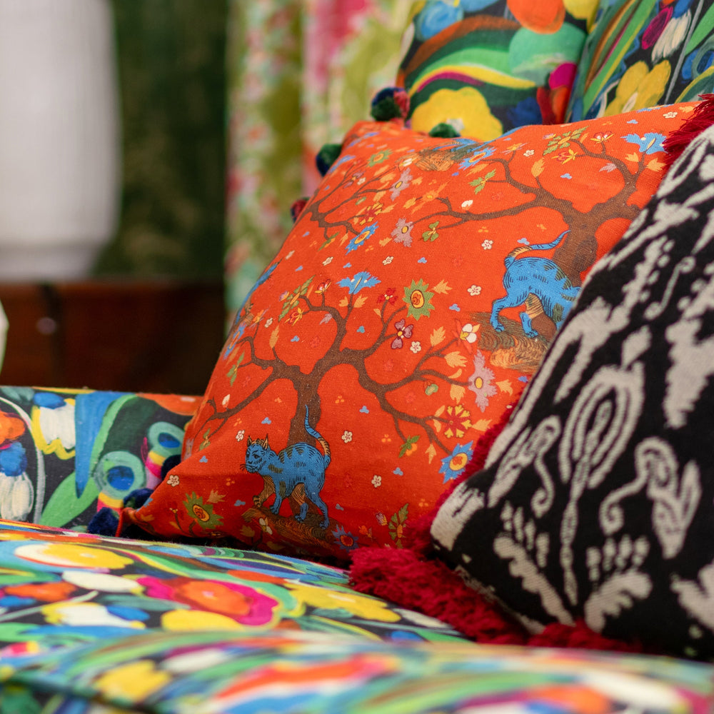 Tree of Life Coral Pillow