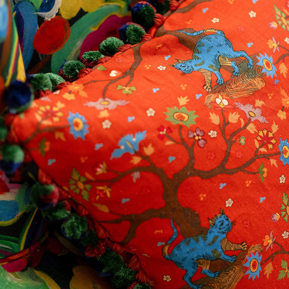 Tree of Life Coral Pillow