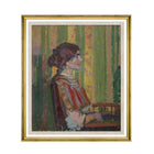 Woman Seating by Harold Gilman Framed Art