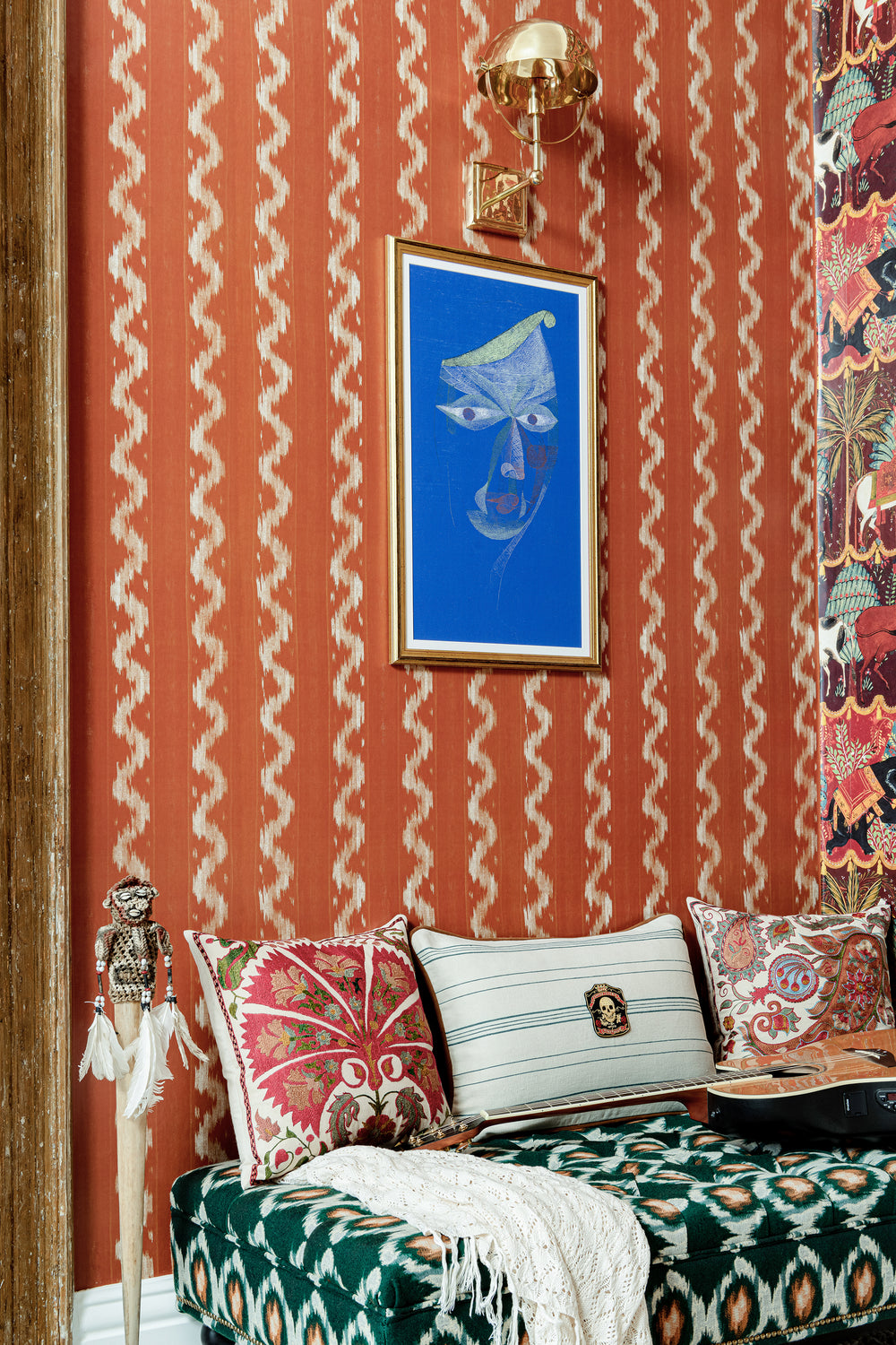 Vintage Ikat Wallpaper