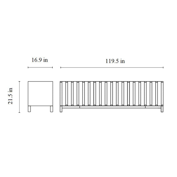 Container Three Door Cabinet