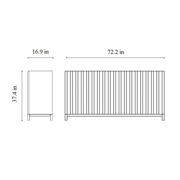 Container Two Door Cabinet