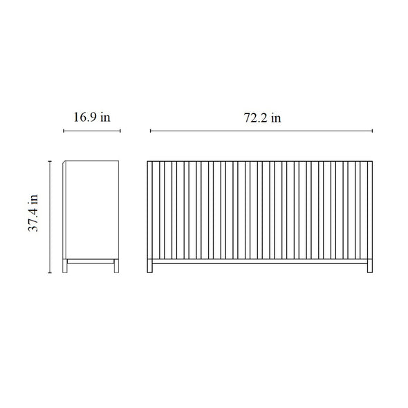 Container Two Door Cabinet