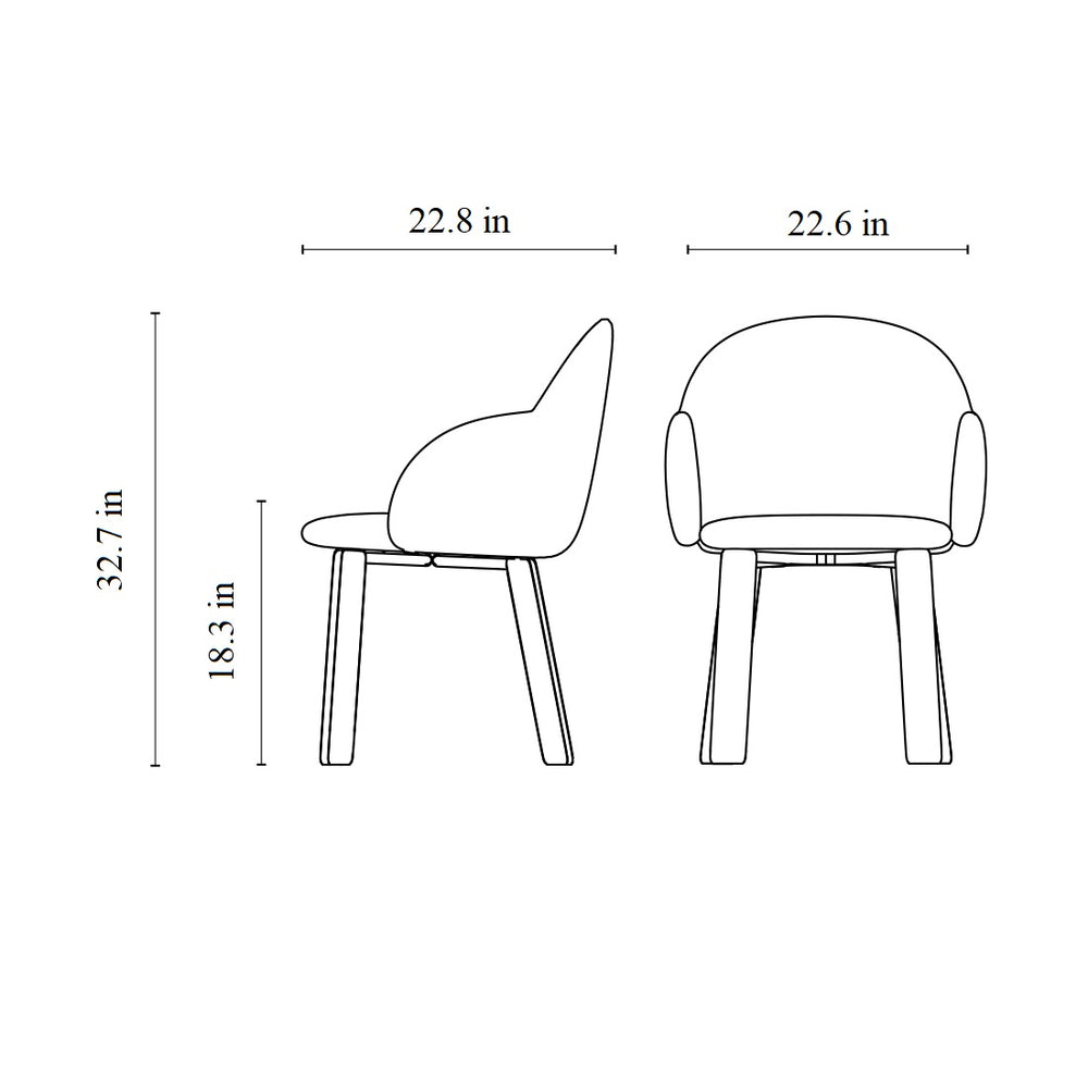Iola Socks Dining Armchair