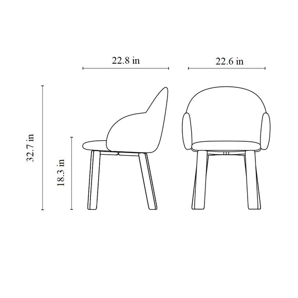 Iola Socks Dining Armchair