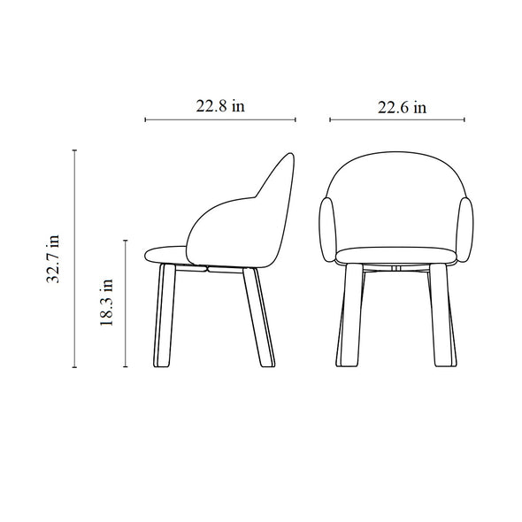 Iola Socks Dining Armchair