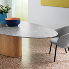 Monoplauto Oval Dining Table with Marble