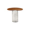 Striche Side Table  option Arancio Cast Glass / Cristallo Water Blown Glass