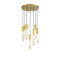 Drifting Droplets Pan LED Pendant Light  option 7 Lights