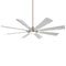 Future Outdoor LED Ceiling Fan  option Brushed Nickel Wet