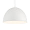 Vantage Dome Pendant Light  option White