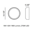 Mint Wall/Ceiling Light