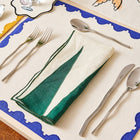Backgammon Embroidered Linen Napkin (Set of 4)