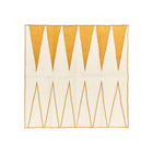 Backgammon Embroidered Linen Napkin (Set of 4)
