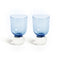 Bubble Glass Tumbler (Set of 2)  option Candy Blue